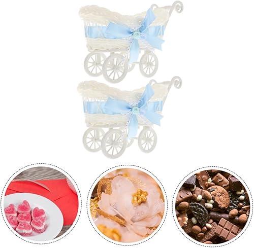 Miniatura 2 de ULDIGI 2 cestas tejidas para fiestas, aperitivos, carrito de servicio, centro de mesa, cesta de almacenamiento tejida, decoración para salas de