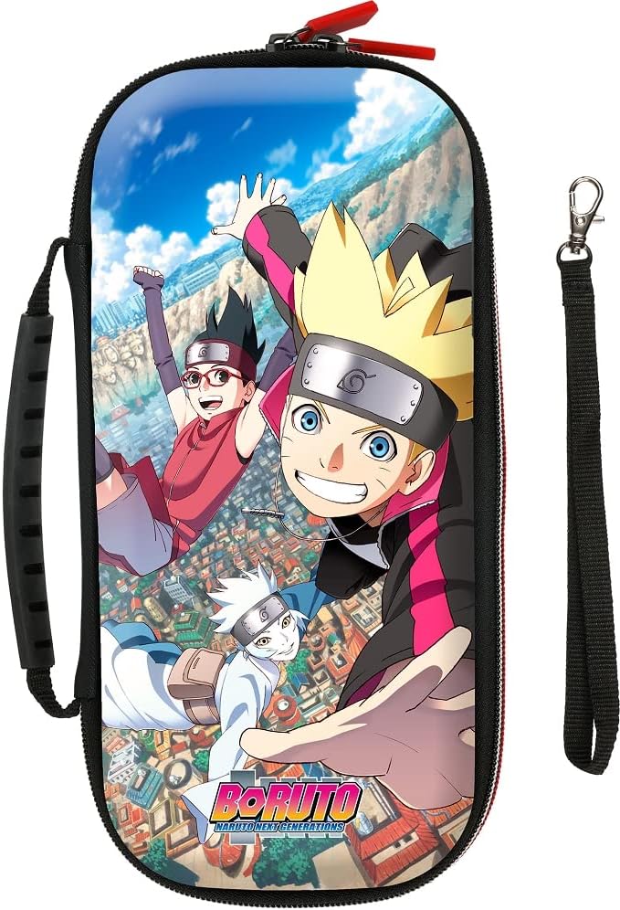 Konix Boruto Naruto Next Generations Case and Storage Fly for Nintendo Switch - Team 7 Konoha, multicoloured, Fly - Team 7, multicoloured, Fly - Team 7