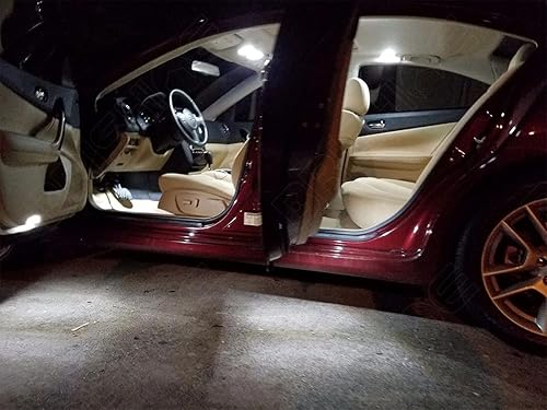 Miniatura 2 de Kit de luces LED interiores blancas para Nissan Maxima 2009 2010 2011 2012 2013 2014 2015 súper brillantes 6000K bombillas LED interiores paquete +