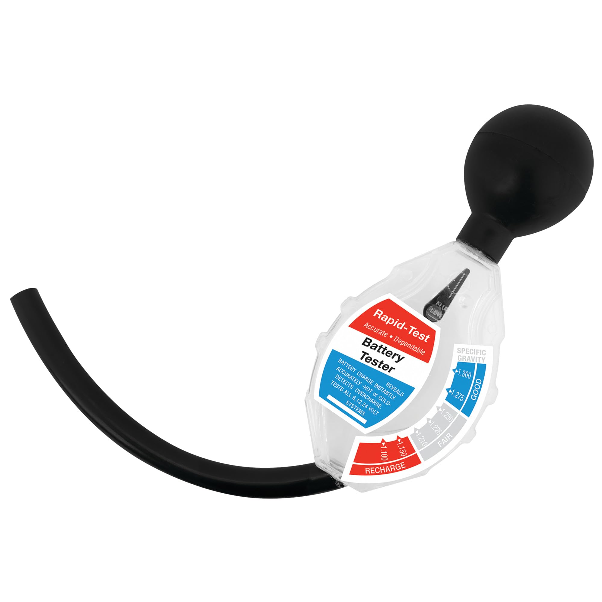 W1657C Deluxe Battery Tester , Black, Test 6V, 12V and 24V batteries