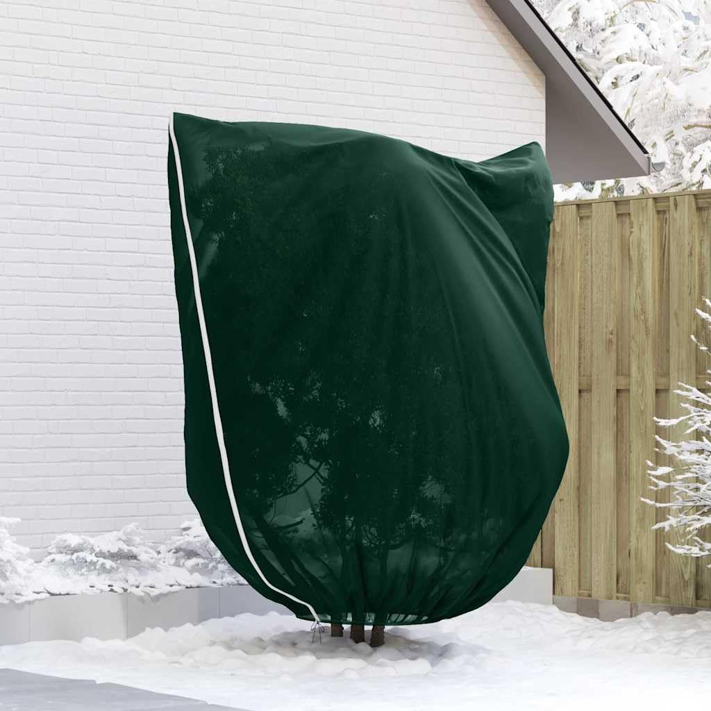 Ochrona roślin z włókniny w kolorze zielonym, 3 sztuki, 2,4 x 2 m, z zamkiem błyskawicznym i zapięciem na sznurek, do ogrodu, na balkon, taras i szklarnię, ochrona i pielęgnacja