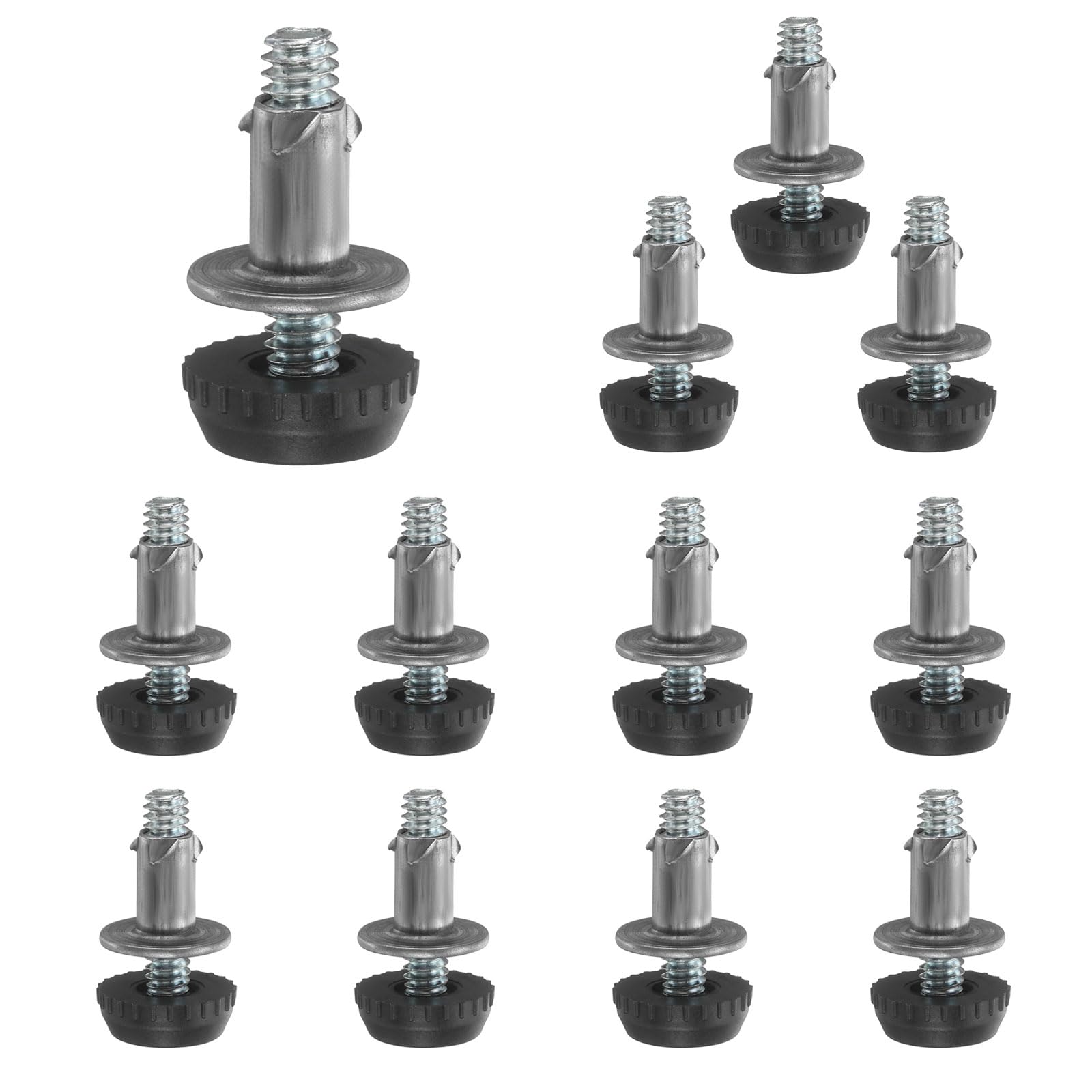 Pies ajustables de rosca para muebles: 12 patas de nivelación de 27 mm para regular altura
