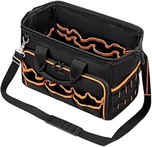 Miniatura 7 de Generic 43cm Tool Organizer Carrying Case Foldable Versatile Housekeeping Tote Toolbag for Technician Framer Cleaners Housekeepers