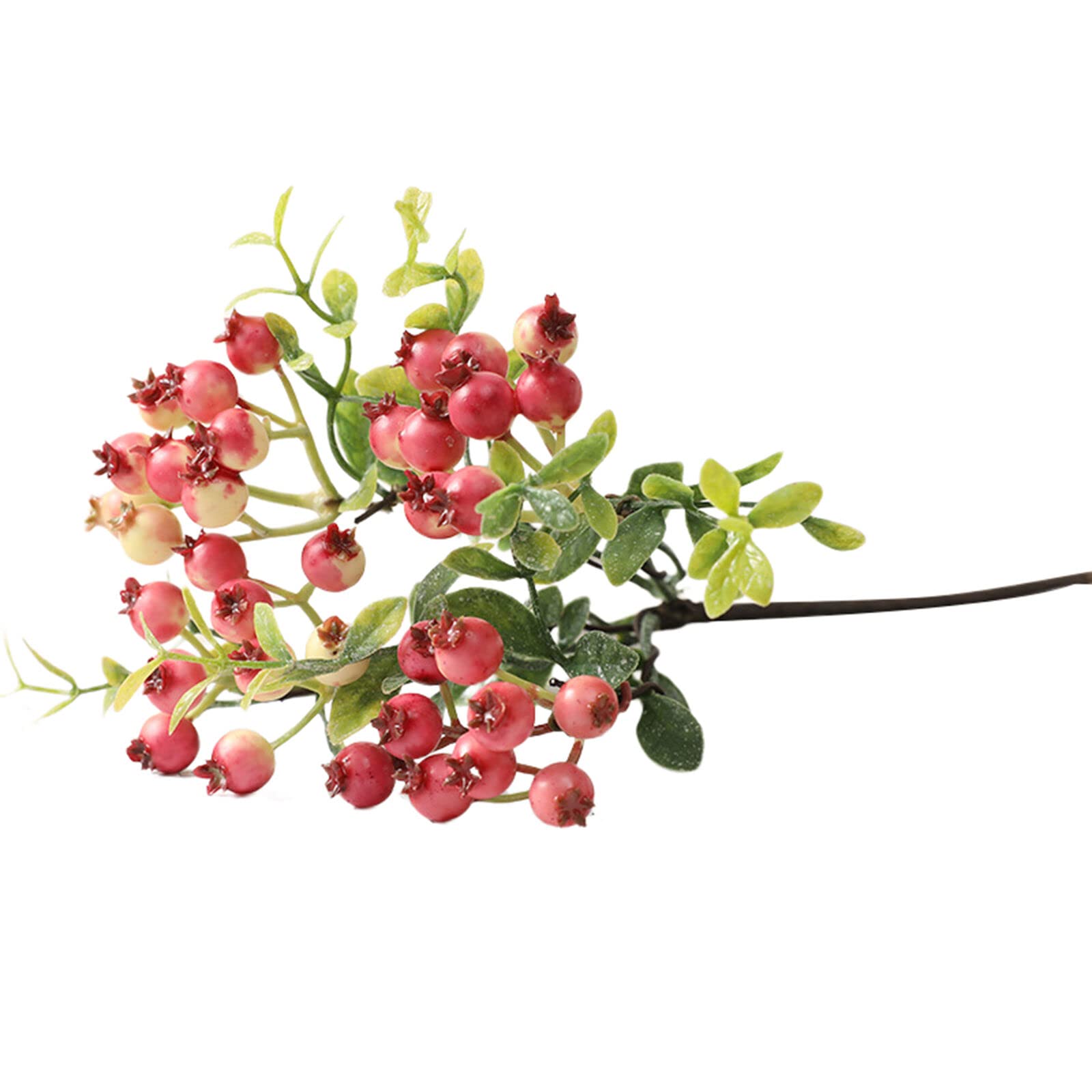 HAOSHICS Artificial Berry Stems Floral Sprays Berry Fruit Picks for Christmas Wedding Floral Arrangement Supplies Table Centerpieces (Pink,6PCS)