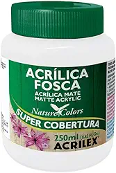 Tinta Acrílica Fosca - Nature Colors Acrilex 250 ml Branco - 519