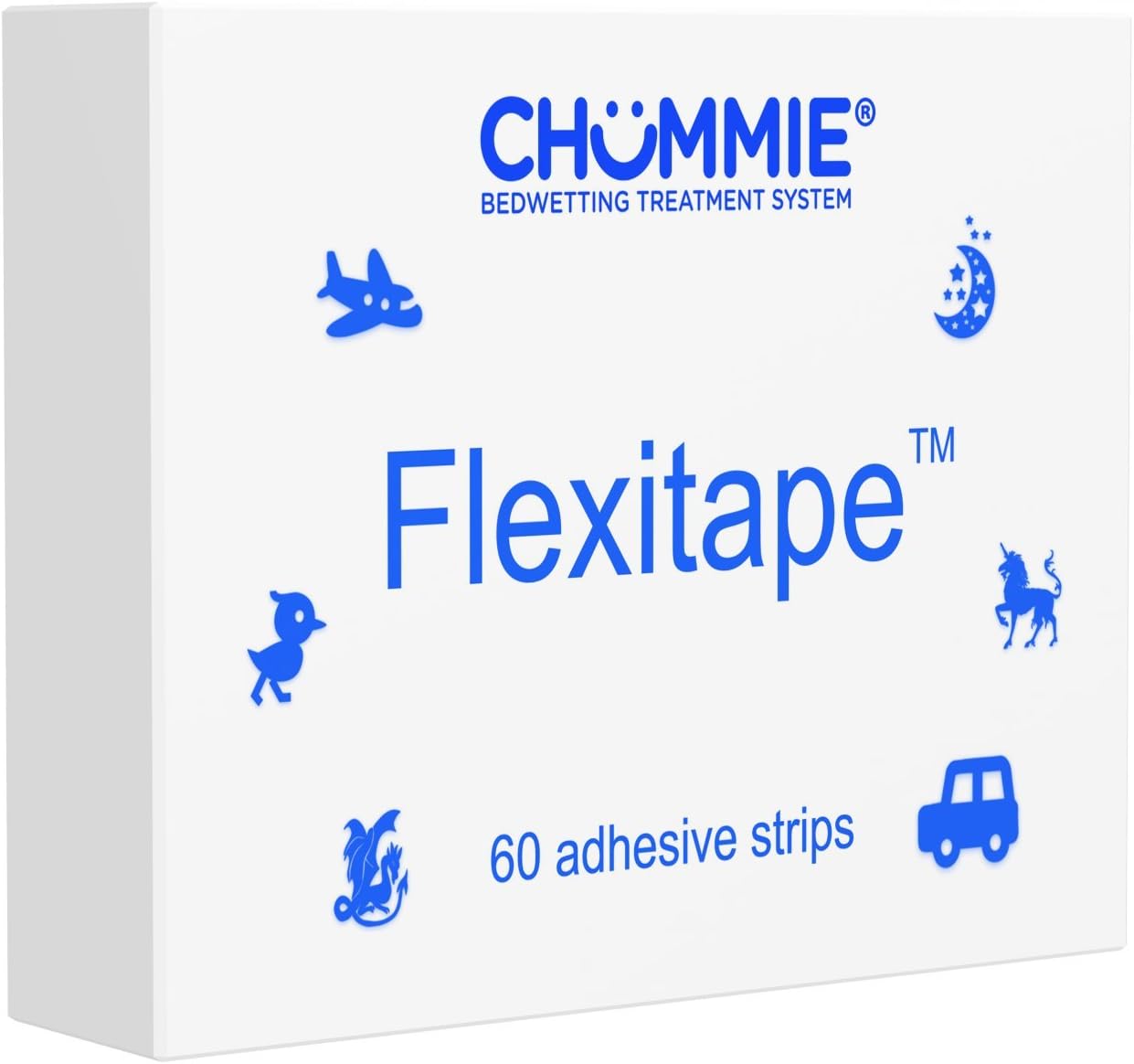 Chummie Flexitape for Premium and Elite Bedwetting Alarms, Blue, 60 Count