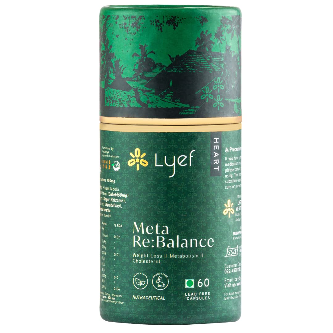 LYEF Supplement for Weight Management Contains Shunthi, Chitraka & Pippali - Ayurveda Supplements for Men Women - Pure Veg 60 Capsules (B0C45PHM8X) Amazon Price History, Amazon Price Tracker
