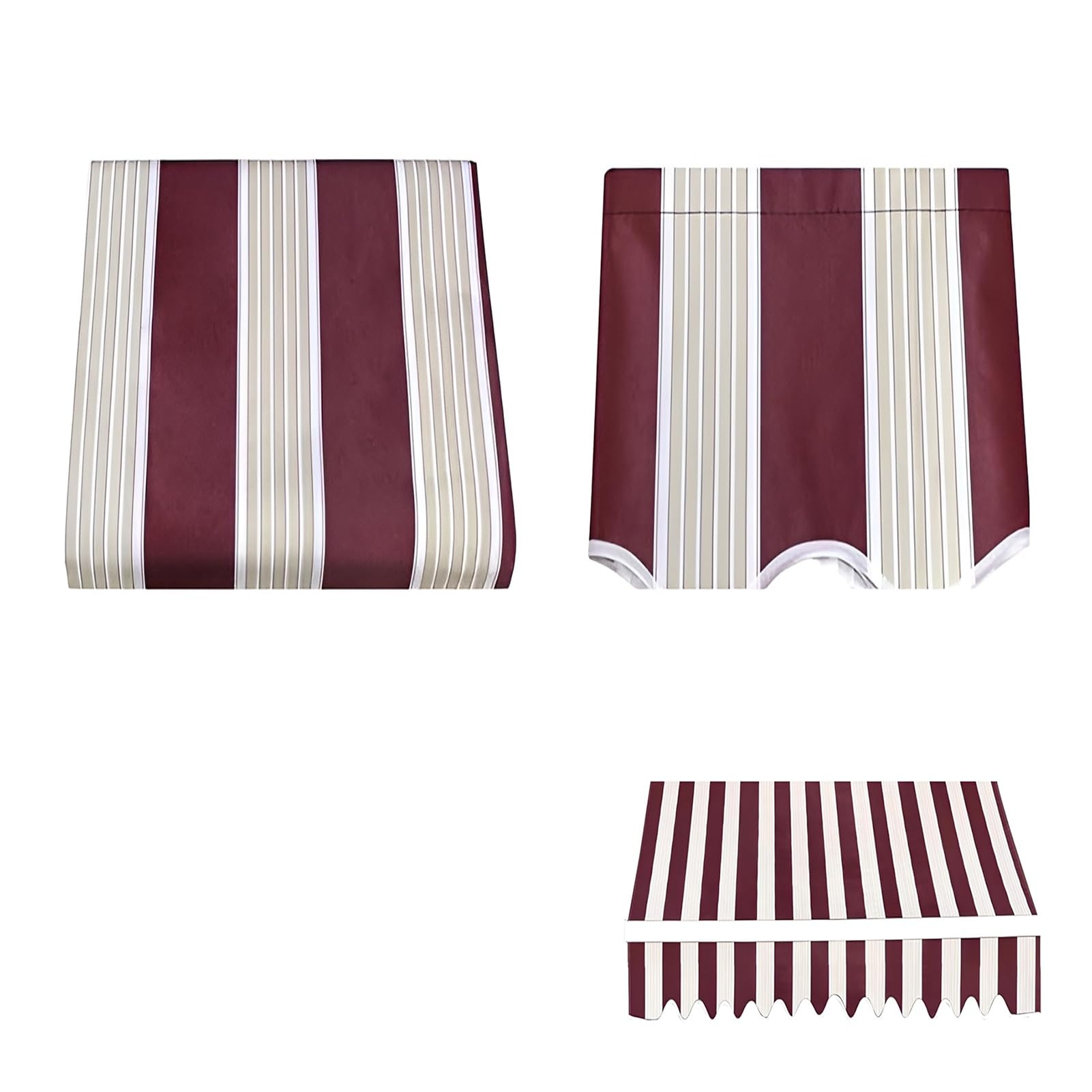 Toile de store banne rouge 500x350 cm pour protection solaire de jardin