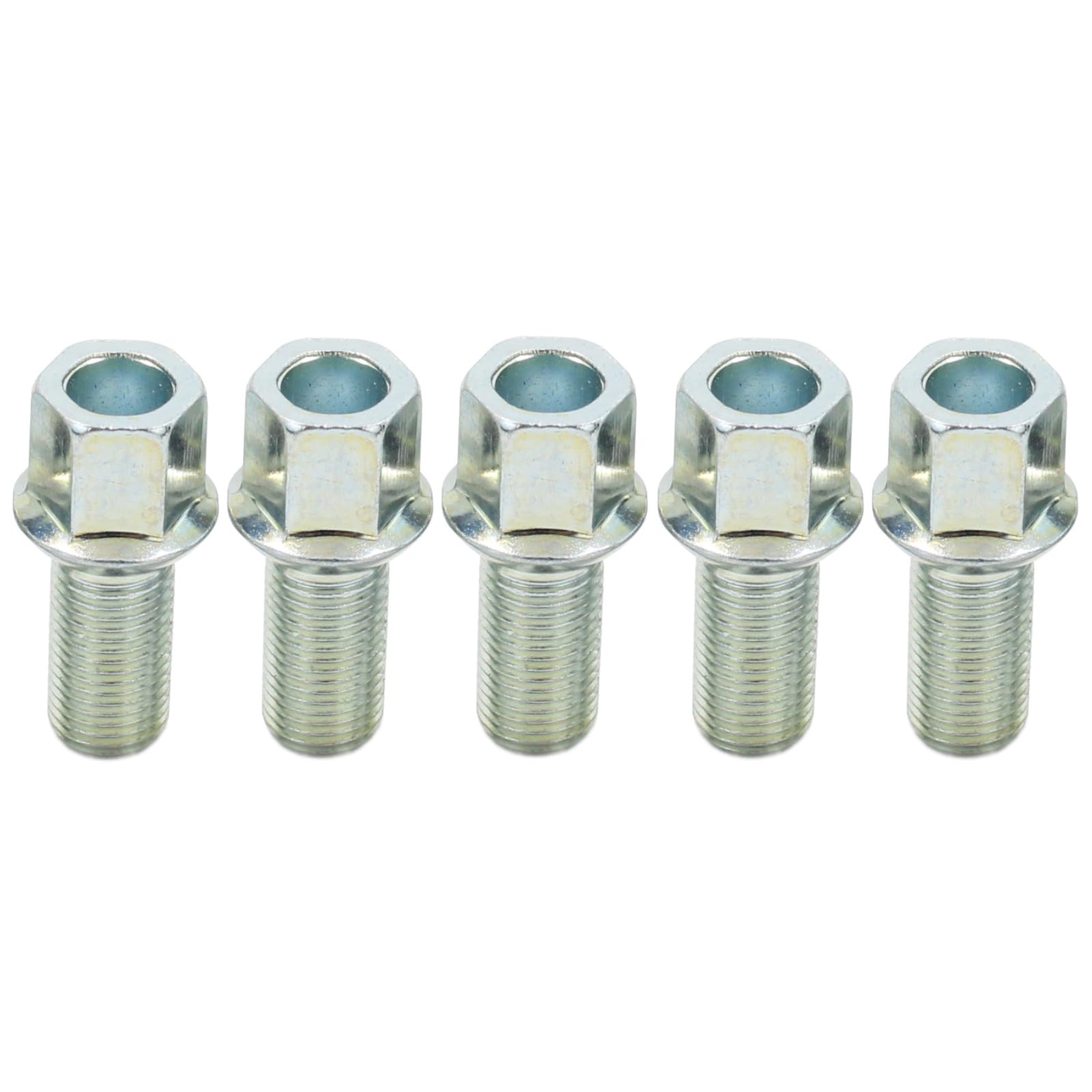 Bullone Ruota Auto Sede Conica 60&deg; Chiave 17 M14X1,25 27mm Zinc.bianca C17F27