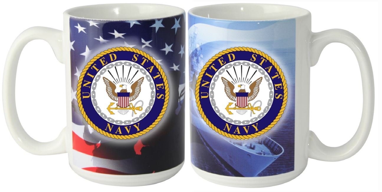 U.S. Navy military coffee mug 15oz.