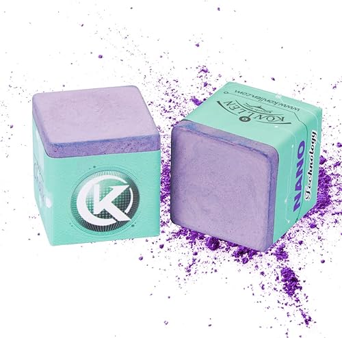 Miniatura 8 de KONLLEN Tiza de billar Torneo profesional de nano tecnología dedicado a jugadores de billar nacionales (rendimiento excepcional, reducir la miscue,