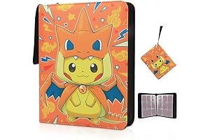 Card Binder for Pokémon: 9-Pocket Trading Card Binder for Kids - Storage...