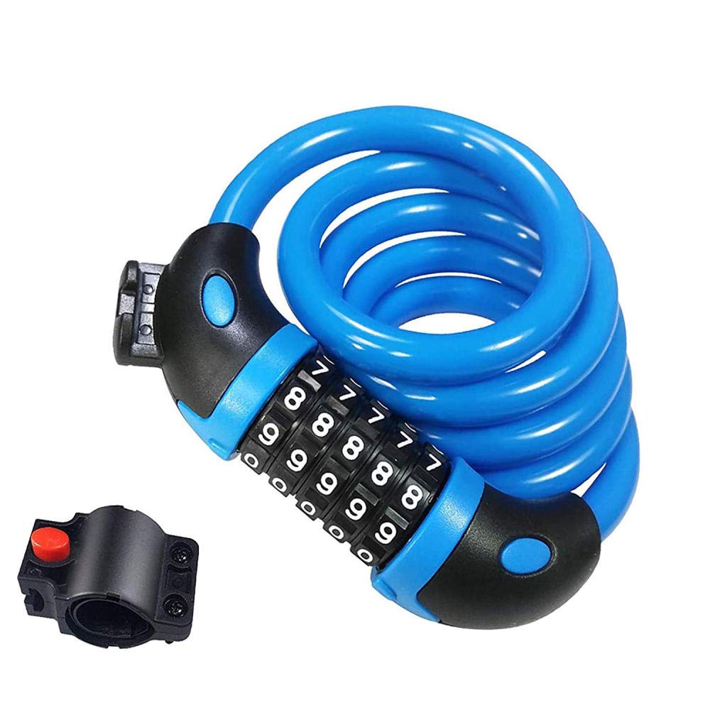 Bike Lock 5-Digit Resettable Combination Bicycle Lock 1.2M/12MM Heavy Duty 4ft Bike Lock Cable with Bracket for Mountain, Road, Kids Balance Bike  Elgzigok Wallet Phone Case for LG Stylo 5 with Dolphin-aa1017 - Stylish and Functional PU Leather-Free Smartphone Case with Card Holder Multicolor