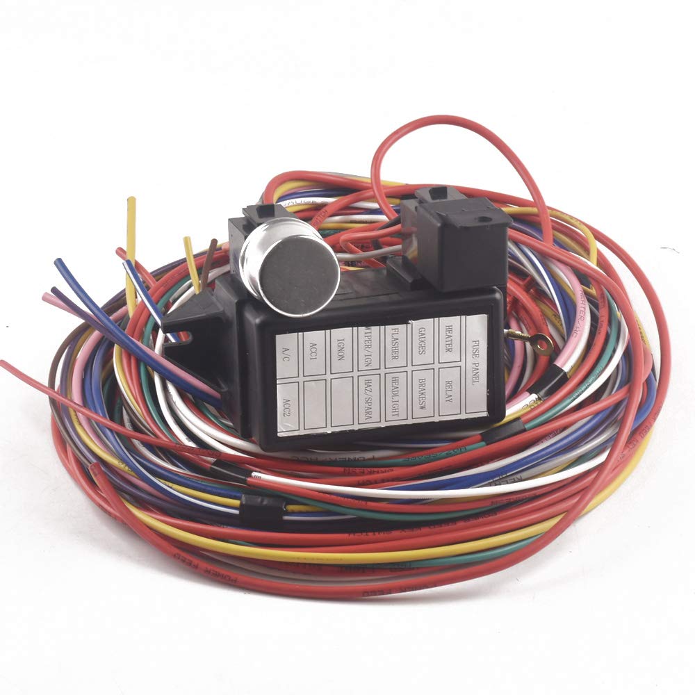 Buy AutoPartner Circuit Wiring Harness Kit Long Wires Standard Color