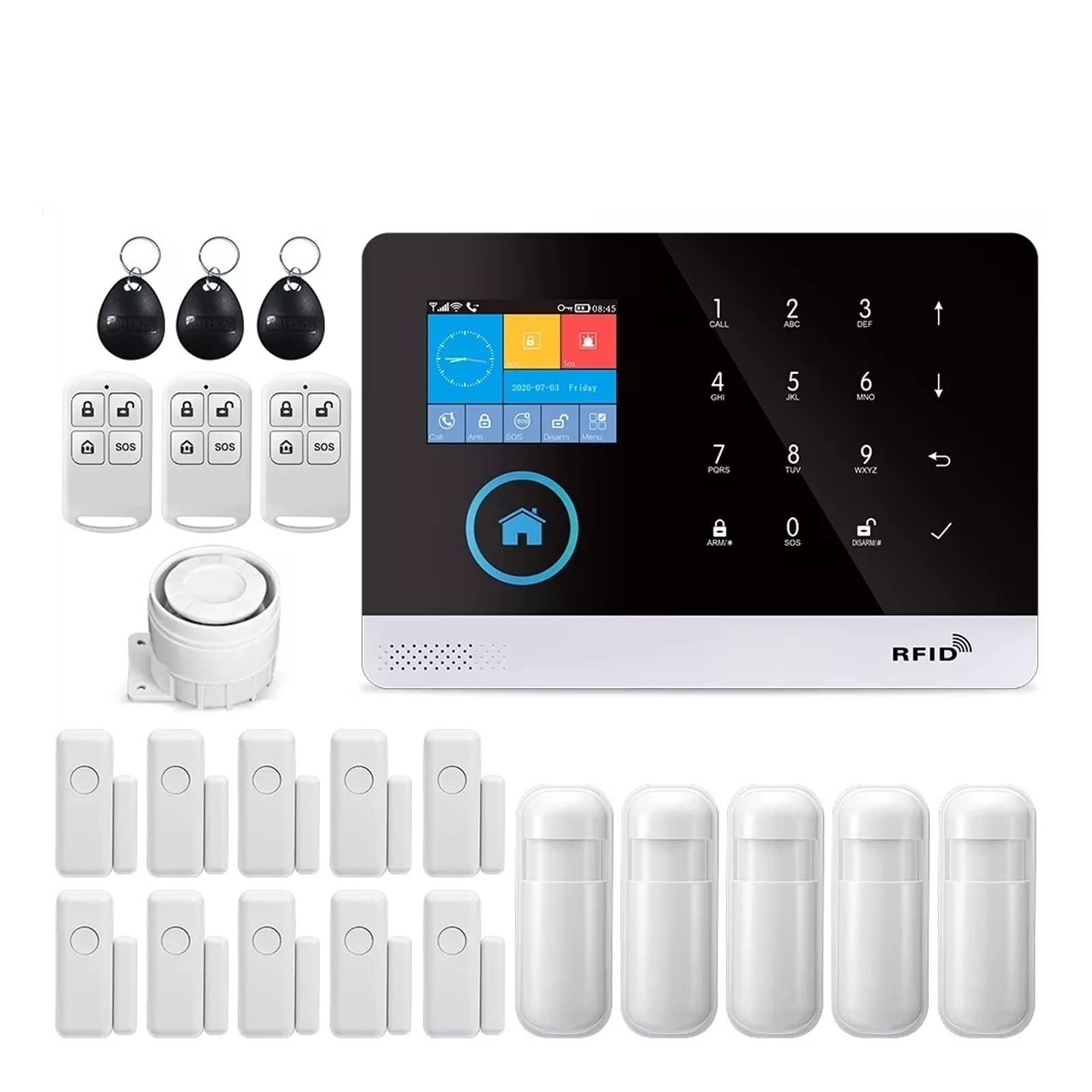 Sistema di allarme di sicurezza, PG103 di allarme for la sicurezza del ladro for casawifi GSM Allarme wireless tuya smart house app controllo(8)
