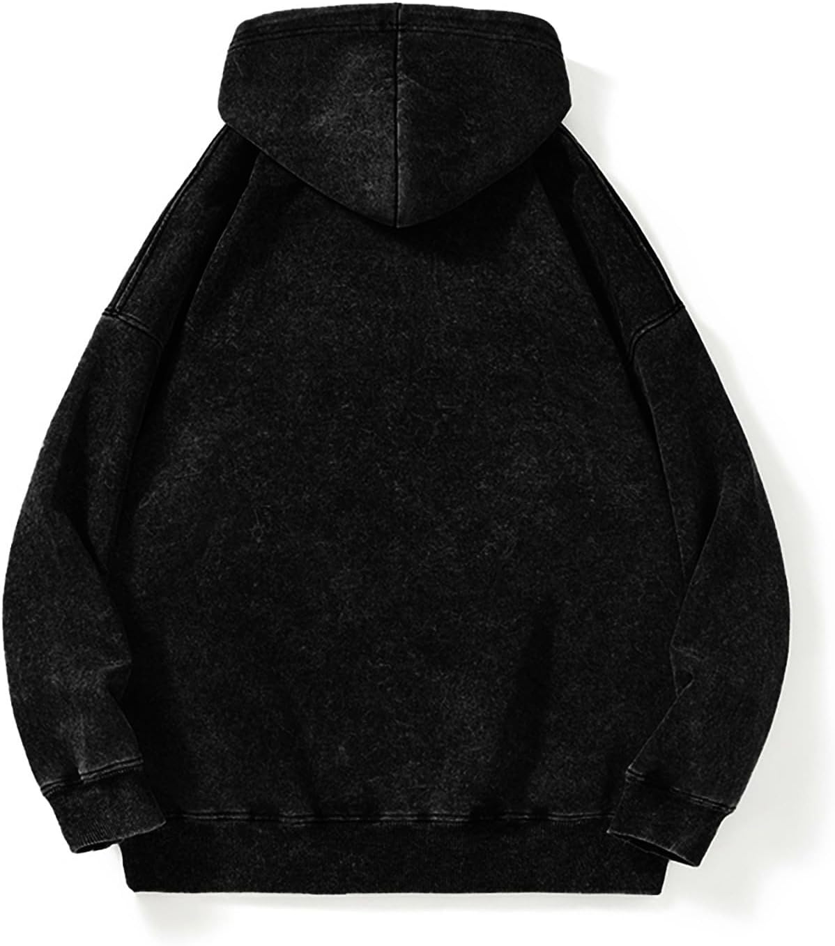 Ymosrh Men's Hoodies, Long Sleeve Casual Distressed Hoodie Sweatshirt Pullover Streetwear, M-5XL