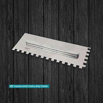 Switch System Square Notched Trowel, 3/8 - BIHUI, PTSJ10