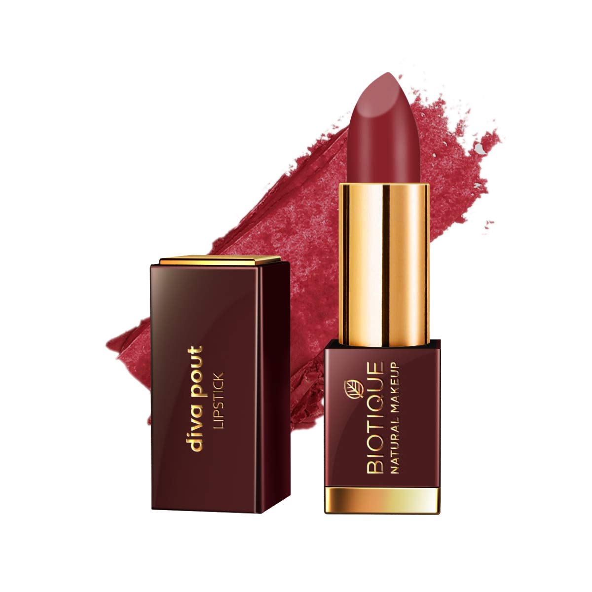Biotique Natural Makeup Matte Diva Pout Lipstick - Flaming Desire, 4g-image-48