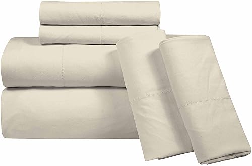 ROYALE LINENS Juego de sábanas Queen de 6 piezas, microfibra suave cepillada de 1800 hilos, 1 sábana bajera y 1 sábana encimera, 4 fundas de