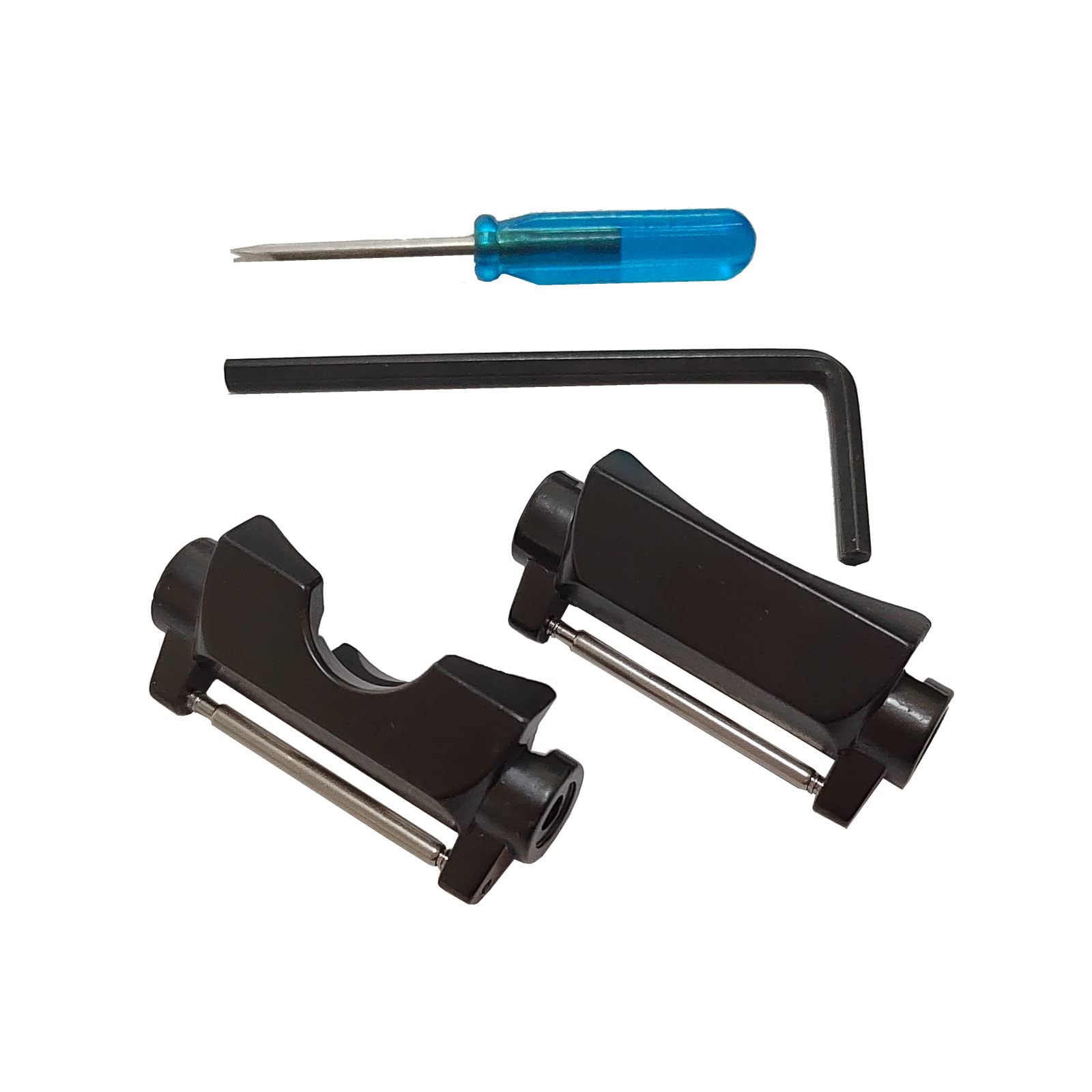 RichieStrap] black Metal Adapters Kit for 24mm Watch Band Strap GGB100 Casio GShock GG-B100