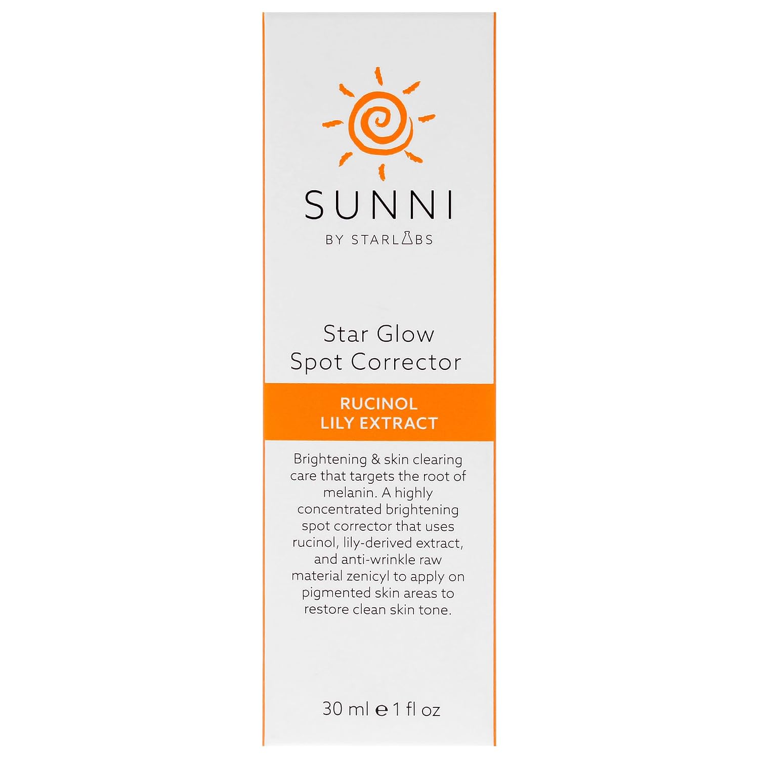 Starlabs Glow Spot Corrector K-Beauty Dark Spot Corrector Rucinol Lily Extract 30ml 1oz Korean Beauty