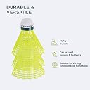 Amazon Brand - Symactive High Performance Nylon Shuttle Cock, S333 - Pack of 6 (Yellow) gallery image