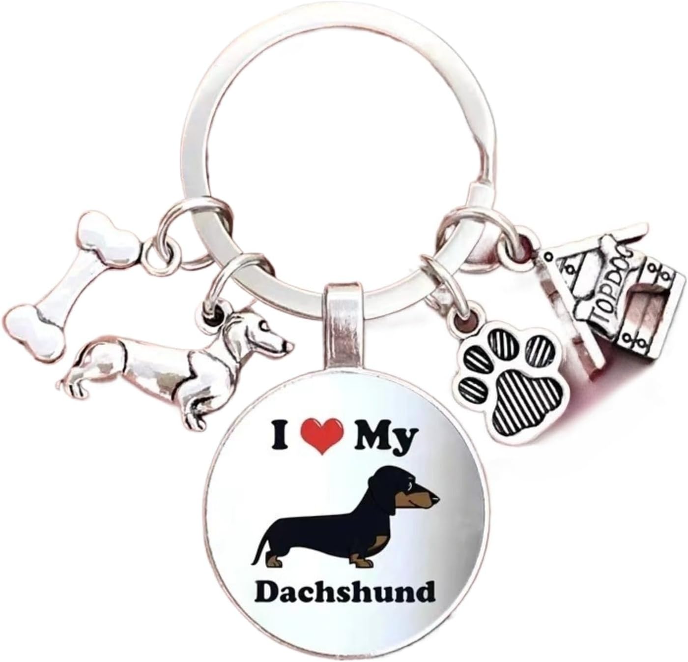 Dachshund Keychain Dachshund Gift Dog Lover Gift for Dog Mom Dad Dachshund Accessories for Women Men Gift Idea