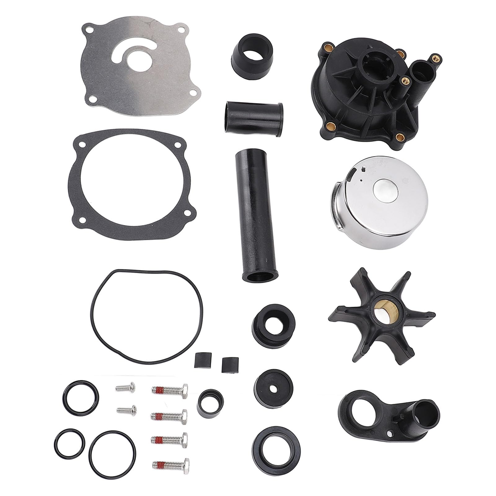 Jiawu Kit di Riparazione della Girante per Pompa Dell'acqua Efficiente 5001595 Sostituzione per Motore Fuoribordo 90-300 CV per Appassionati di Marine 1 Set