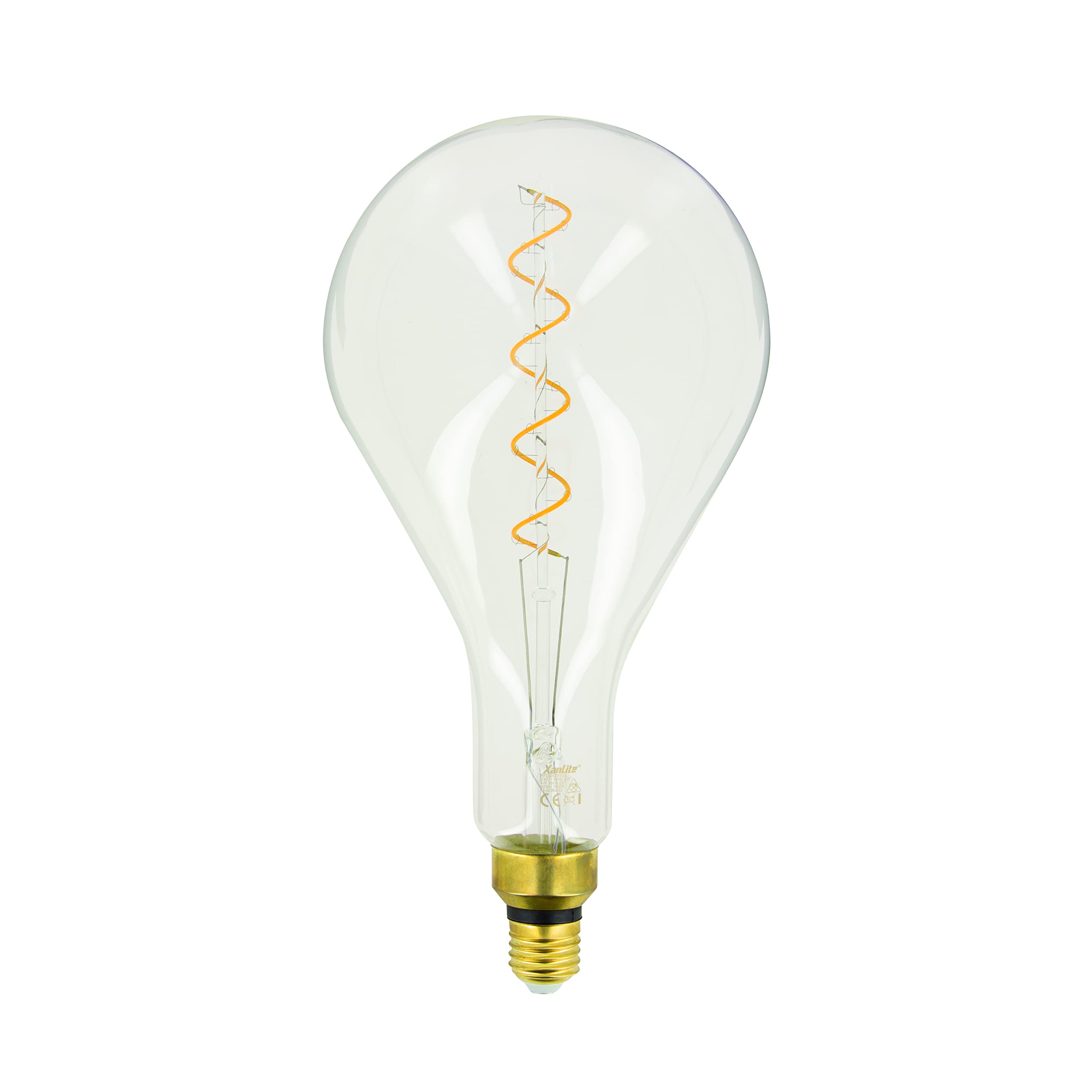 Xanlite - Ampoule Led Giant - Poire - Culot E27-4W Cons. (30W Eq.) - Lumière Blanc Chaud