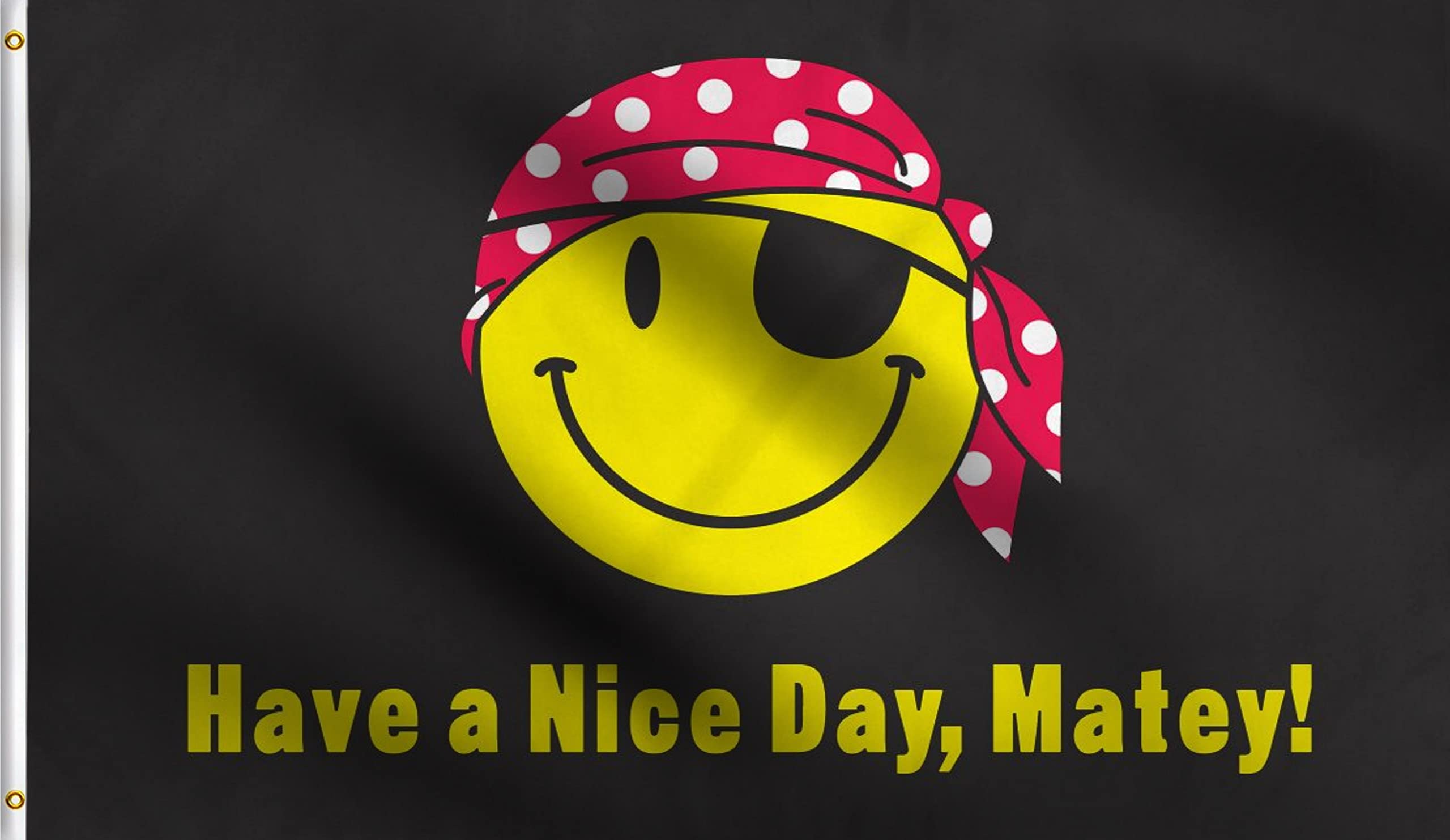 Amazon.com : DMSE Smiley Face Pirate Have A Nice Day Matey Happy