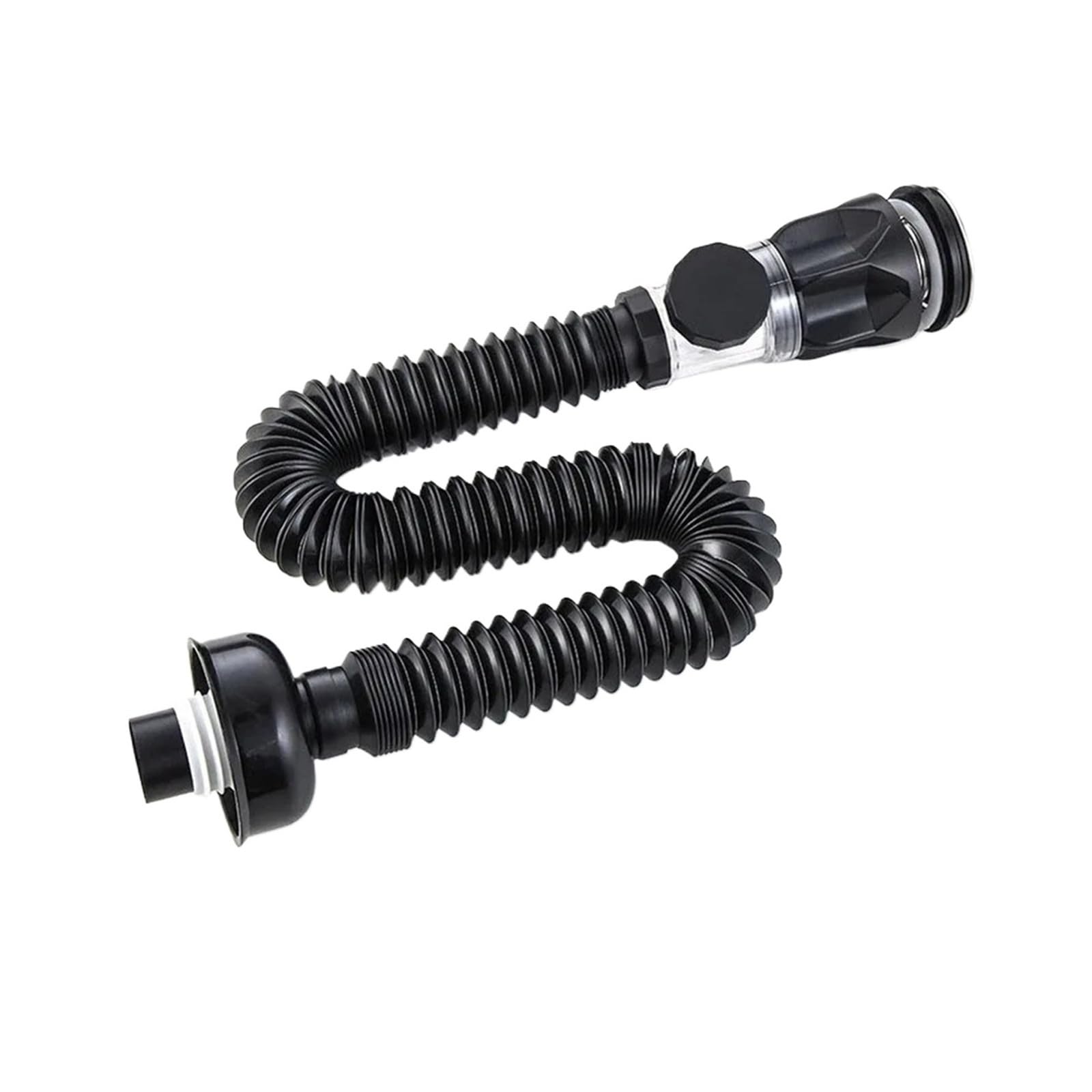 Tuyau de vidange pour lavabo de salle de bain rétractable flexible 1 pièce