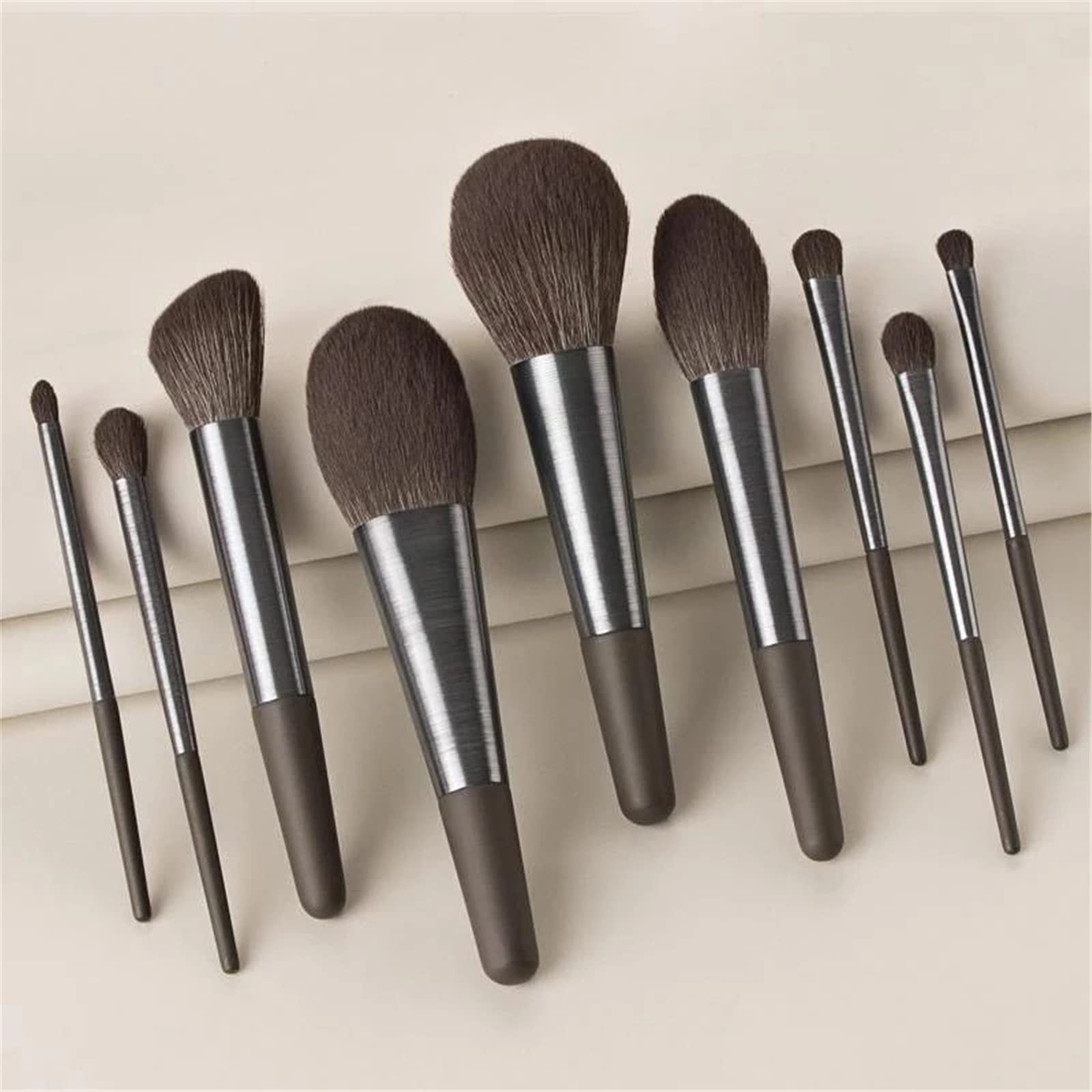 Make-up-Pinsel-Set 9 Professionelle Make-up Pinsel, Lidschatten Loose Pulver Makeup Set für Reiseurlaub