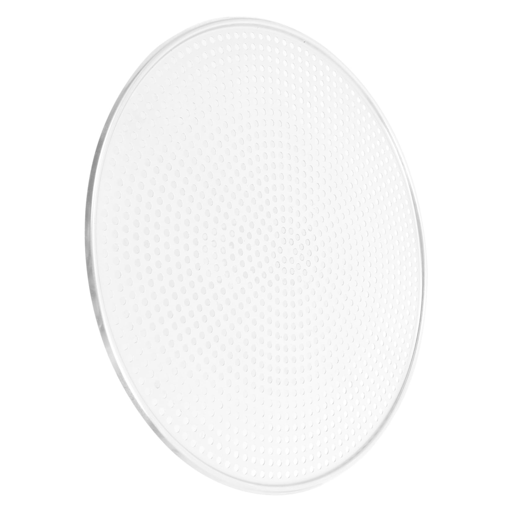 Runde Pizzapfanne aus Aluminium mit Löchern Perforiertes Pizzablech für Bessere Wärmeleitung und Einfaches Lösen für Kaffeehäuser und Westliche Restaurants Silberfarben