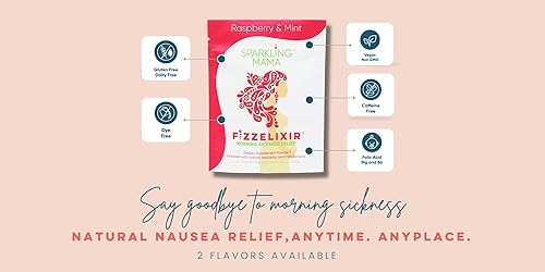 Vista 13 de Hecho en Estados Unidos. Mezcla de bebida efervescente que asienta el estómago ideal para el embarazo, especialmente el primer trimestre