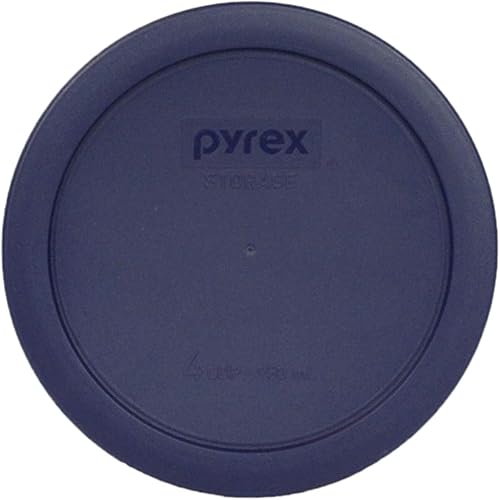 Miniatura 5 de Pyrex 7201-PC 4 tazas azul tapa de repuesto para almacenamiento de alimentos (paquete de 4) - Fabricado en Estados Unidos