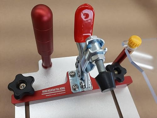 Miniatura 2 de Viking Mountain Tool Works Trineo de afrontamiento y plantilla de espigado para su mesa de enrutador