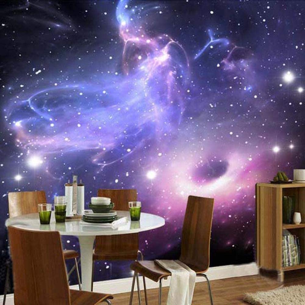 Papel Pintado Mural 3D Fantasía Universo Galaxia Espacio Papel Pintado Mural 3D Papel Pintado De Pared Carteles De Pared Pegatina De Pared Borde Autoadhesivo Ladrillo Baño Dorm 200(ancho)x150(alto) cm