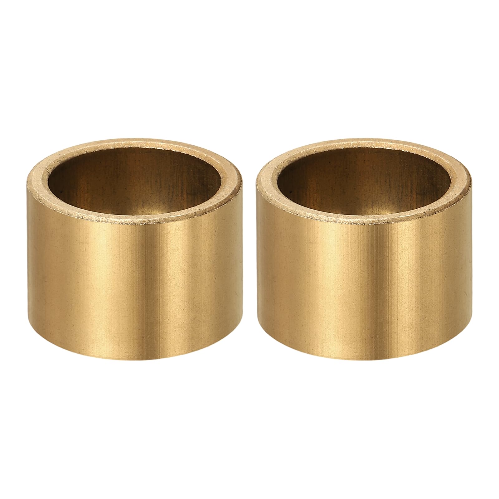sourcing map Gleitlager, 20 mm Bohrung x 25 mm Außendurchmesser x 18 mm Länge, selbstschmierende Sinterbronze-Buchsen, 2 Stück