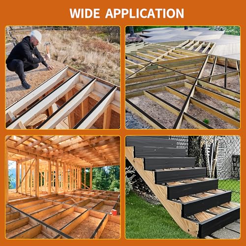 Butyl Joist Tape for Decking 2''×50', 10 Rolls Weather-Resistant Deck Joist Tape 2 inch, Waterproof and Anti-Corrosion Joists Deck Tape,Self-Adhesive Flashing Joists Tape for Wood Decks Beams Roof