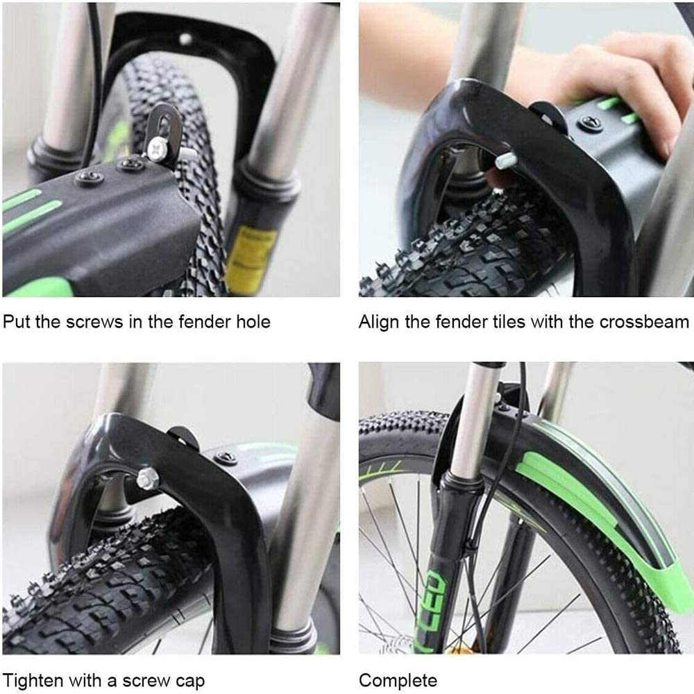 Set Parafanghi Per Bici Da Strada E MTB – Anteriore E Posteriore, Leggeri In PP (S7R9)