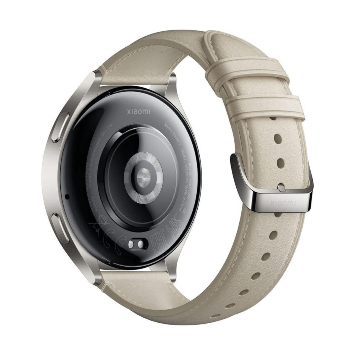 XIAOMI Watch 2 Titan - Funda Gris con Correa de Cuero Blanco