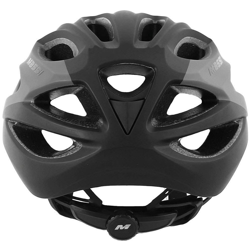 Massi Pro Casco para Bicicleta, Deportes y Aire Libre, L, Negro/Gris