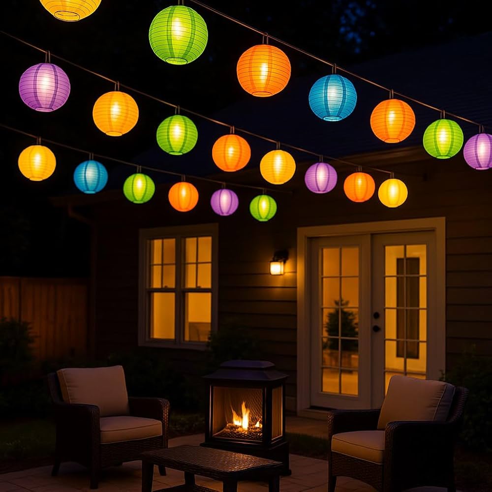 Aazon.co: Relaxdays LED Lapions, 10-Piece Set, Battery-Powered