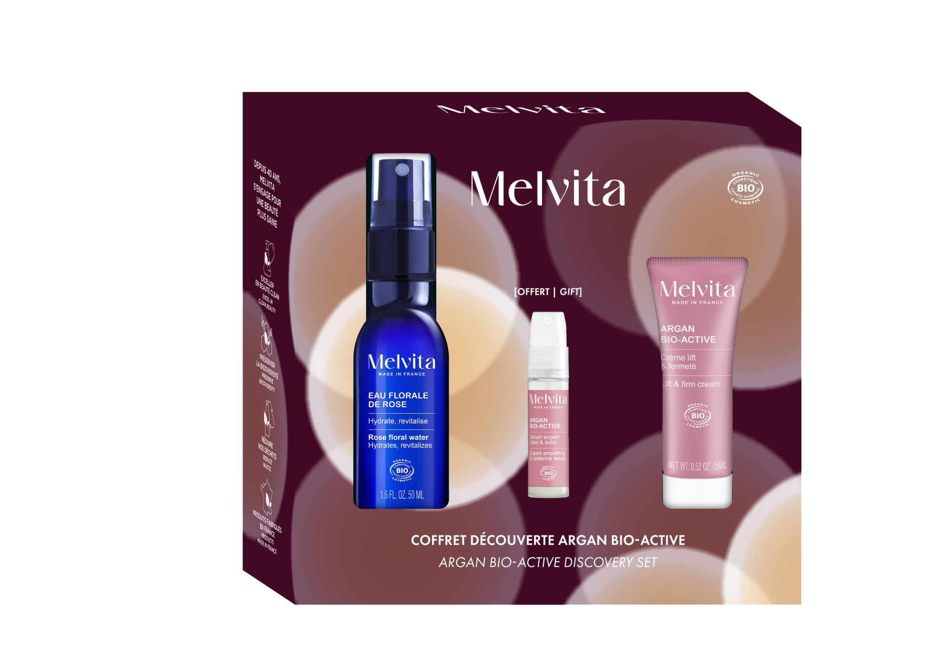 Melvita - Geschenkset Argan Active - Serum & Straffungscreme