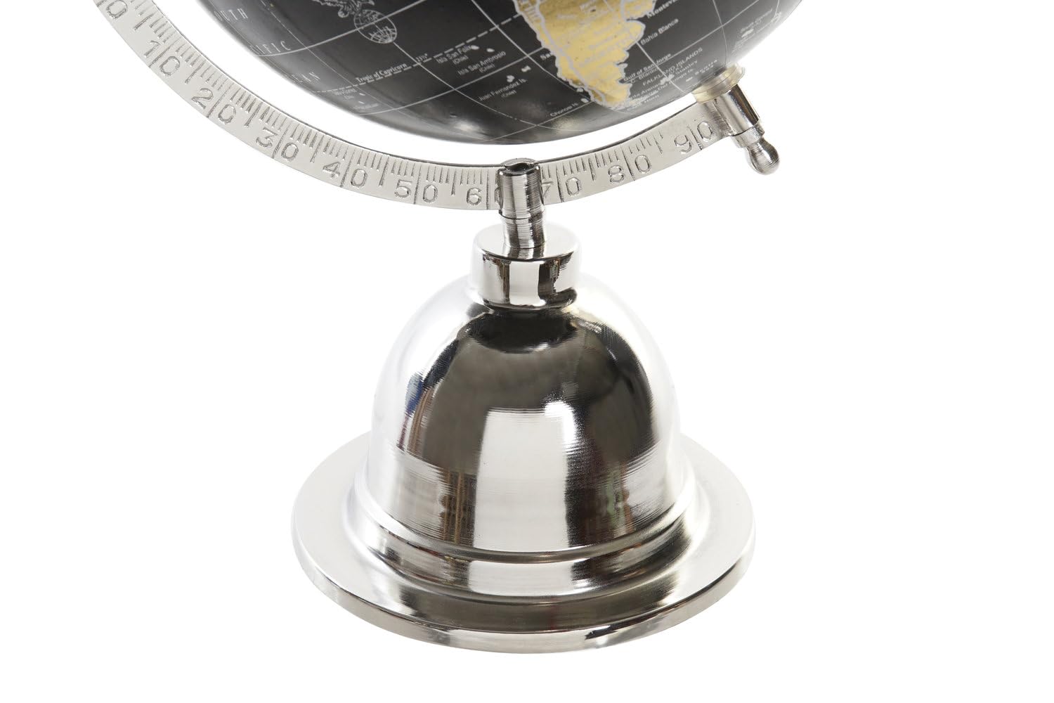 GLOBO TERRAQUEO ALUMINIO PVC 23X20X33 NEGRO