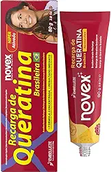 Novex Brazilian Keratin Recharge Tubo Leave In 80g / 2,8 oz - Reconstructive queratina, controle de frizz e reparação de danos