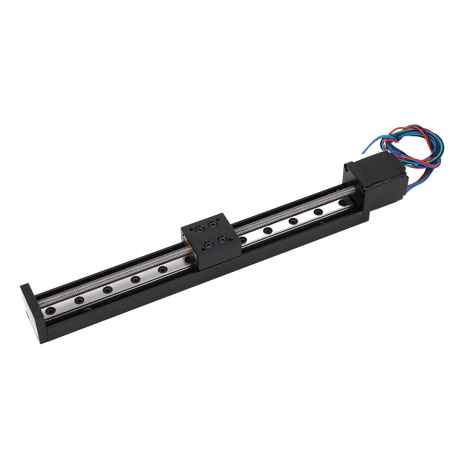 Mini Linear Rail Slide Actuator, 200mm Stroke T6x1 Screw NEMA11 Stepper Motor for CNC Router Parts, Table Ball Screw Motion CNC Linear Stage Actuator Stepper Motor