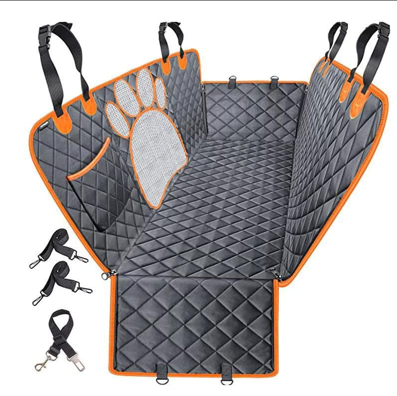 Waterproof Durable Nonslip Back Hammock Pet Car Seat Cover for Dogs- Fluffy Paws Store