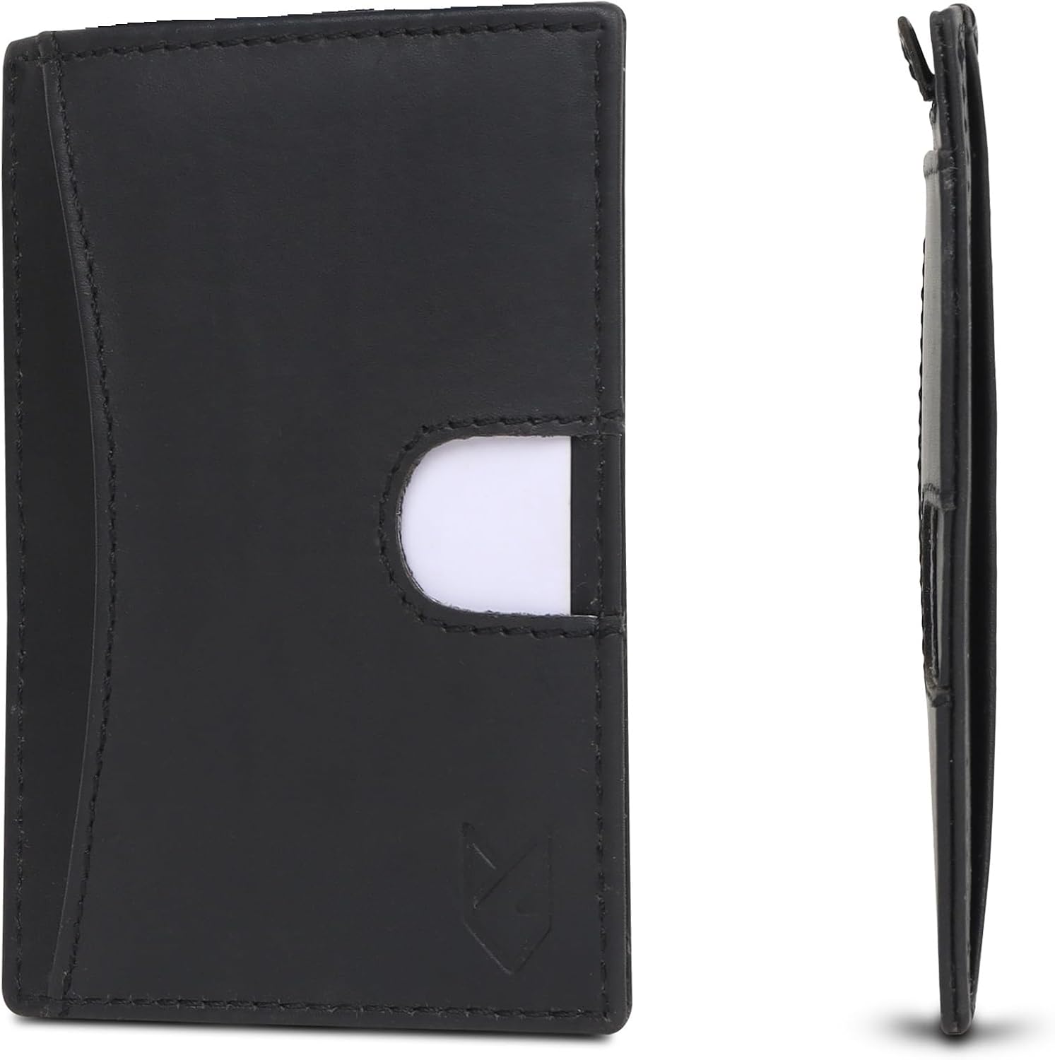 FOXHACKLE Credit Card Holder Slim Minimalist Front Pocket Leather Wallets for Men Small Thin Card Case Wallet.