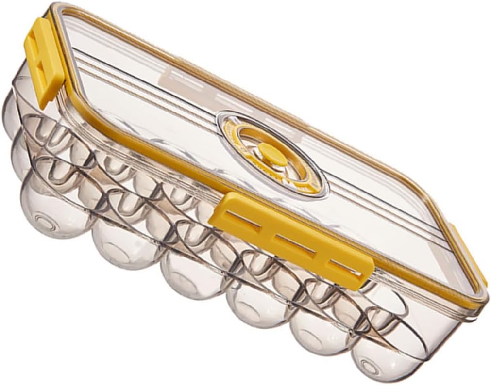 1 Pc Chronograph Egg Box Egg Holder Egg Storage Box Plastic Drawers Eggs Refrigerator Containers Deviled Egg Plates Practical Egg Bracket Fresh-Keeping Egg Case Water Proof Tray